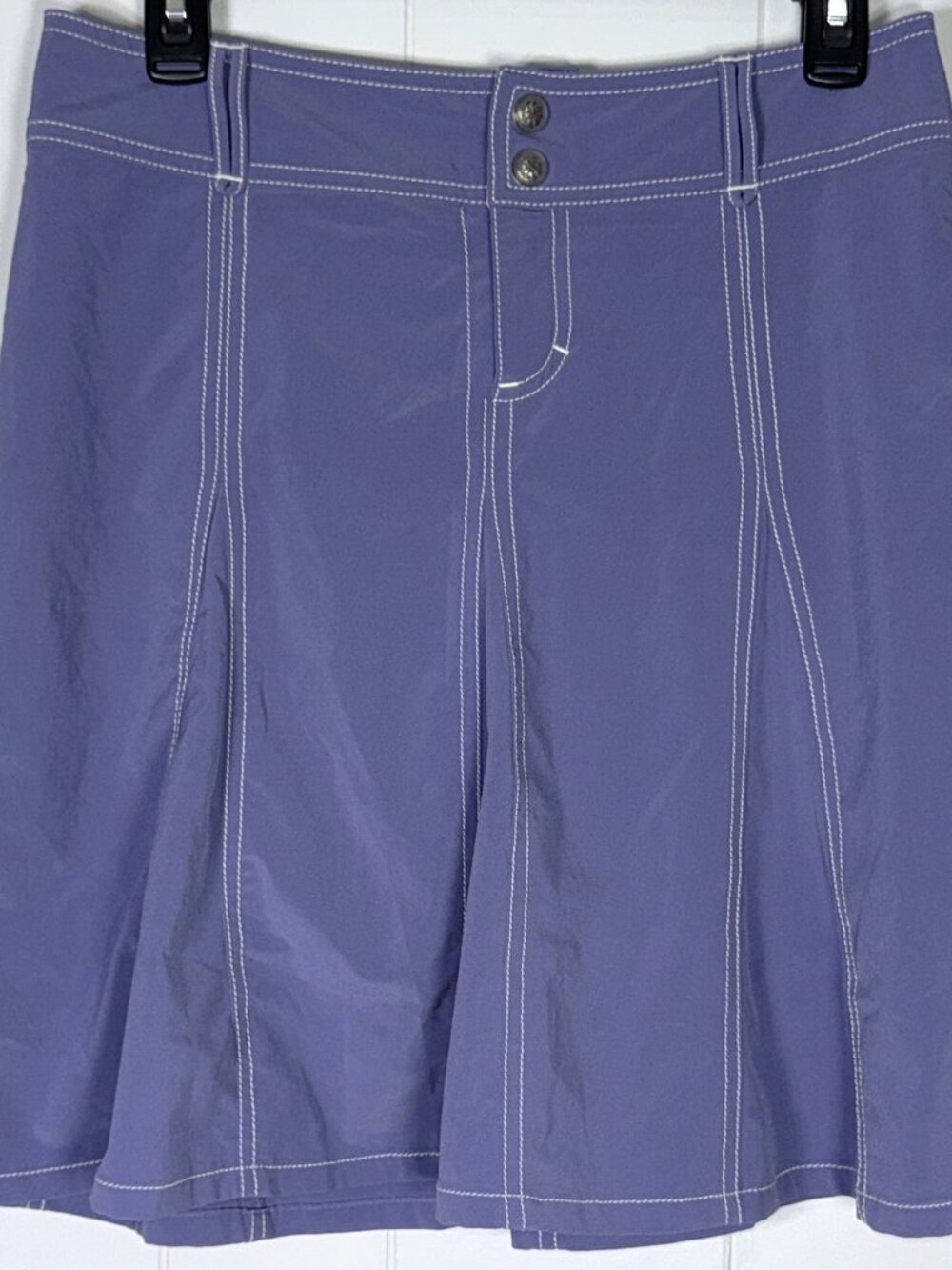 Athleta Whatever Purple Pleated A-Line Golf Tennis Sport Stretch Skort Skirt 4